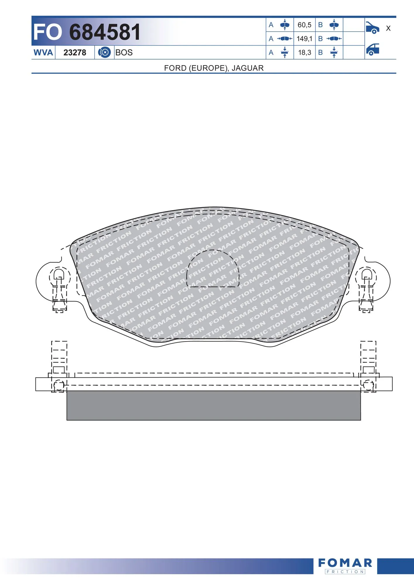 Brake Pad Set, disc brake